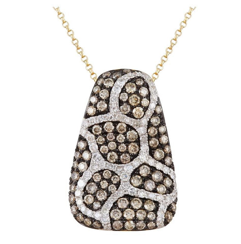 1.26 Ctw Diamond 14k Yellow Gold Round Shape Womens Diamond Necklace Pendant With 16 Inch Chain