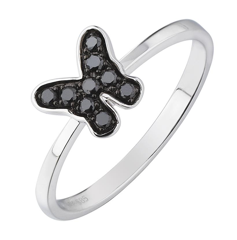 0.11 Ctw Diamond 14k White Gold Round Shape Womens Diamond Ring