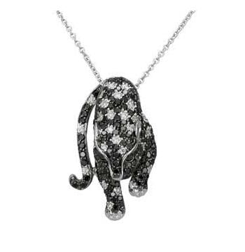 0.94 Ctw Diamond 14k White Gold Womens Diamond Necklace Pendant With 16 Inch Chain