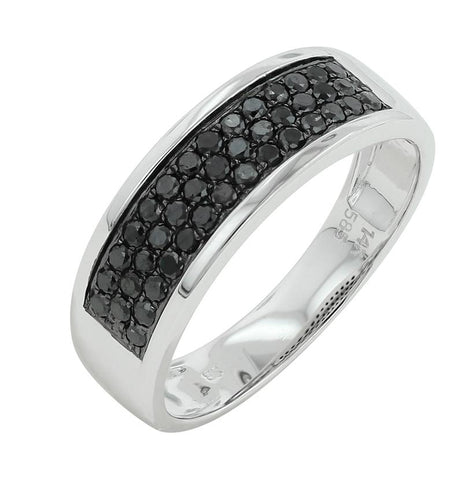 0.48 Ctw Diamond 14k White Gold Round Shape Womens Diamond Ring