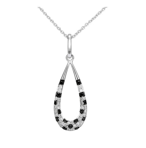 0.21 Ctw Diamond 14k White Gold Womens Diamond Necklace Pendant With 16 Inch Chain