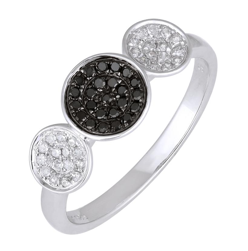 0.23 Ctw Diamond 14k White Gold Womens Diamond Ring