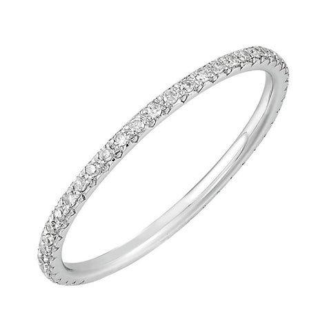 14k White Gold Womens Wedding Band Ring