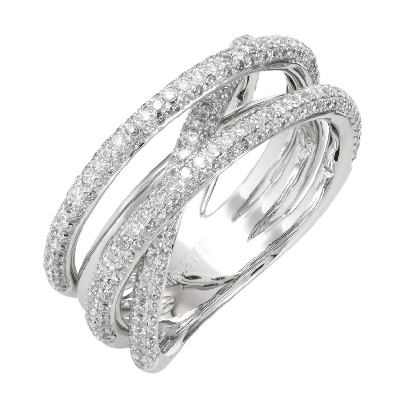 0.99 Ctw Diamond 14k White Gold Round Shape Womens Diamond Ring