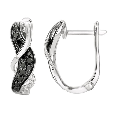 0.35 Ctw Diamond 14k White Gold Womens Diamond Earrings