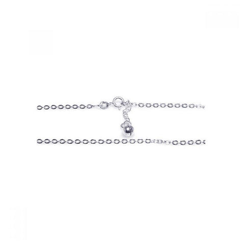 .925 Sterling Silver Oval Link Anklet