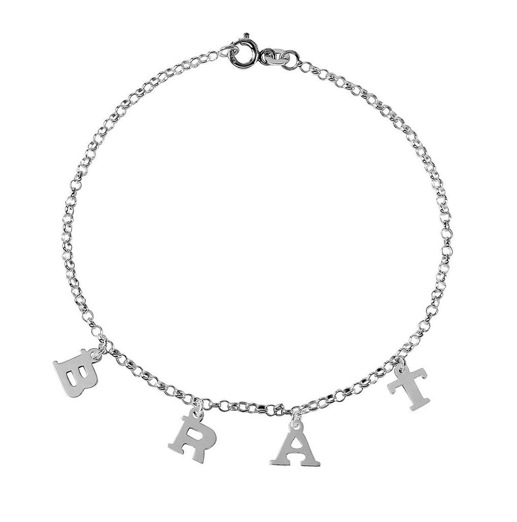 .925 Sterling Silver Brat Chain Link Anklet