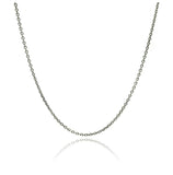 .925 Sterling Silver Rhodium Plated Chain, <b>size: 16</b>