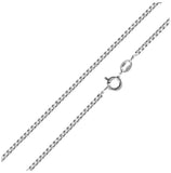 .925 Sterling Silver High Polished Box Chain 1.3mm, <b>size: 14</b>