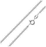 .925 Sterling Silver High Polished Box Chain 1.5mm, <b>size: 16</b>