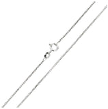 .925 Sterling Silver Rhodium Plated Shinny Greek Link Box Chains, <b>size: 16</b>