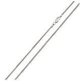 .925 Sterling Silver Rhodium Plated Round Box Chain 1.7mm, <b>size: 16</b>