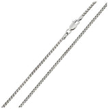 .925 Sterling Silver Rhodium Plated Round Box Chain 2.6mm, <b>size: 16</b>