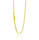 .925 Sterling Silver Gold Plated Double Link Chain, <b>size: 16</b>