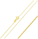 .925 Sterling Silver Gold Plated Cardono Chain, <b>size: 16</b>