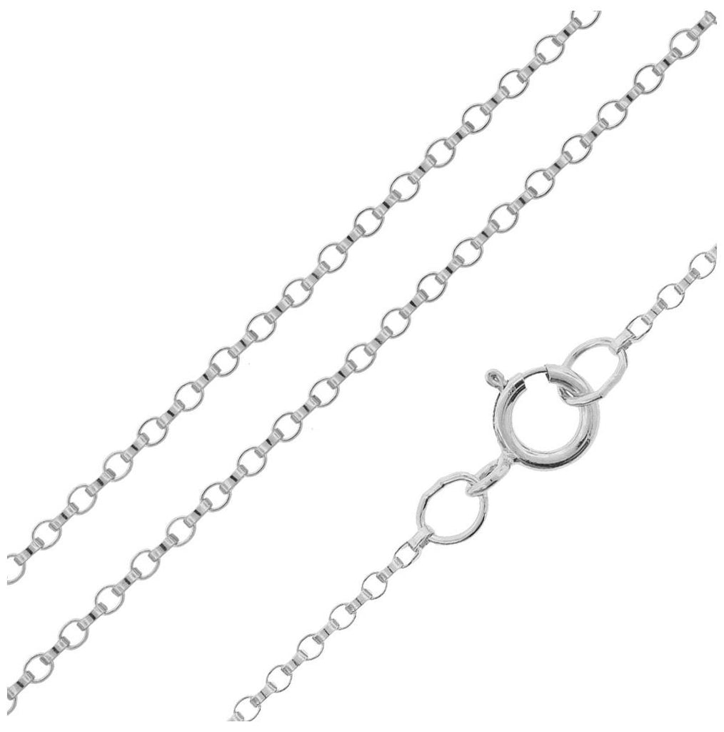 .925 Sterling Silver Rolo Chain, <b>size: 16</b>