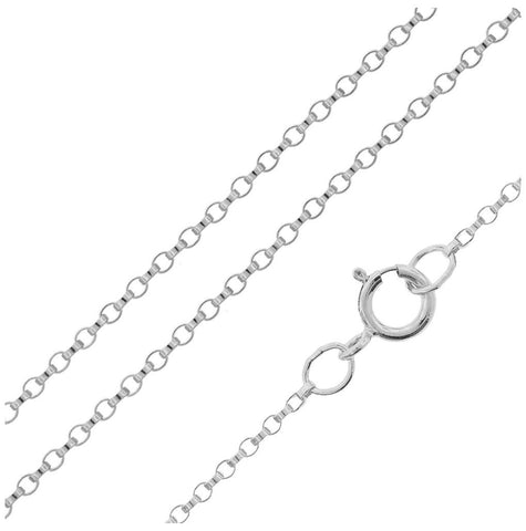 .925 Sterling Silver Rolo Chain, <b>size: 16</b>