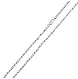 .925 Sterling Silver Rhodium Plated Flat Multi Disc Coreana Chain 1.5mm, <b>size: 16</b>