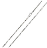 .925 Sterling Silver Rhodium Plated Flat Multi Disc Coreana Chain 1.7mm, <b>size: 16</b>