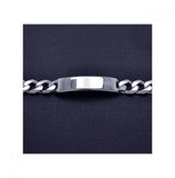 .925 Sterling Silver Curb Id Bracelet, <b>size: 8</b>