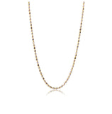 .925 Sterling Silver Gold Plated Diamond Cut Oval Bead Chain Link, <b>size: 16</b>