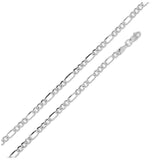 Super Flat Figaro Chain 4mm, <b>size: 16</b>