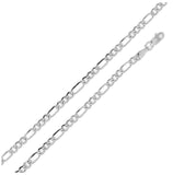 Super Flat Figaro Chain 4.6mm, <b>size: 16</b>