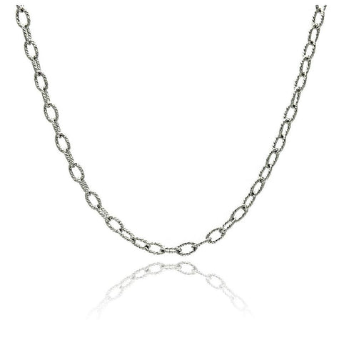 .925 Sterling Silver Chain, <b>size: 16</b>