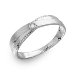 .925 Sterling Silver Mens Rhodium Plated With Matte Finish Triangle Trio Ring, <b>size: 9</b>