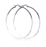 .925 Sterling Silver Hoop Dc Earring Hoop 1.5mm, <b>size: 40mm</b>