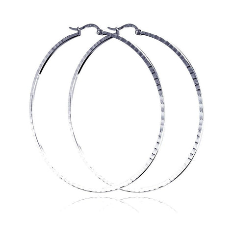 .925 Sterling Silver Hoop Dc Earring Hoop 1.5mm, <b>size: 40mm</b>