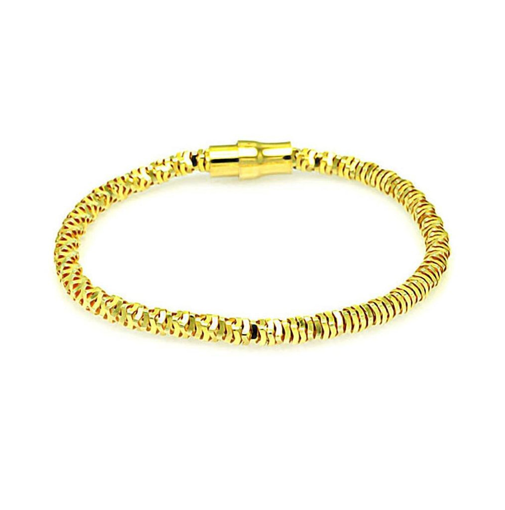 .925 Sterling Silver Gold Plated Italian Bracelet