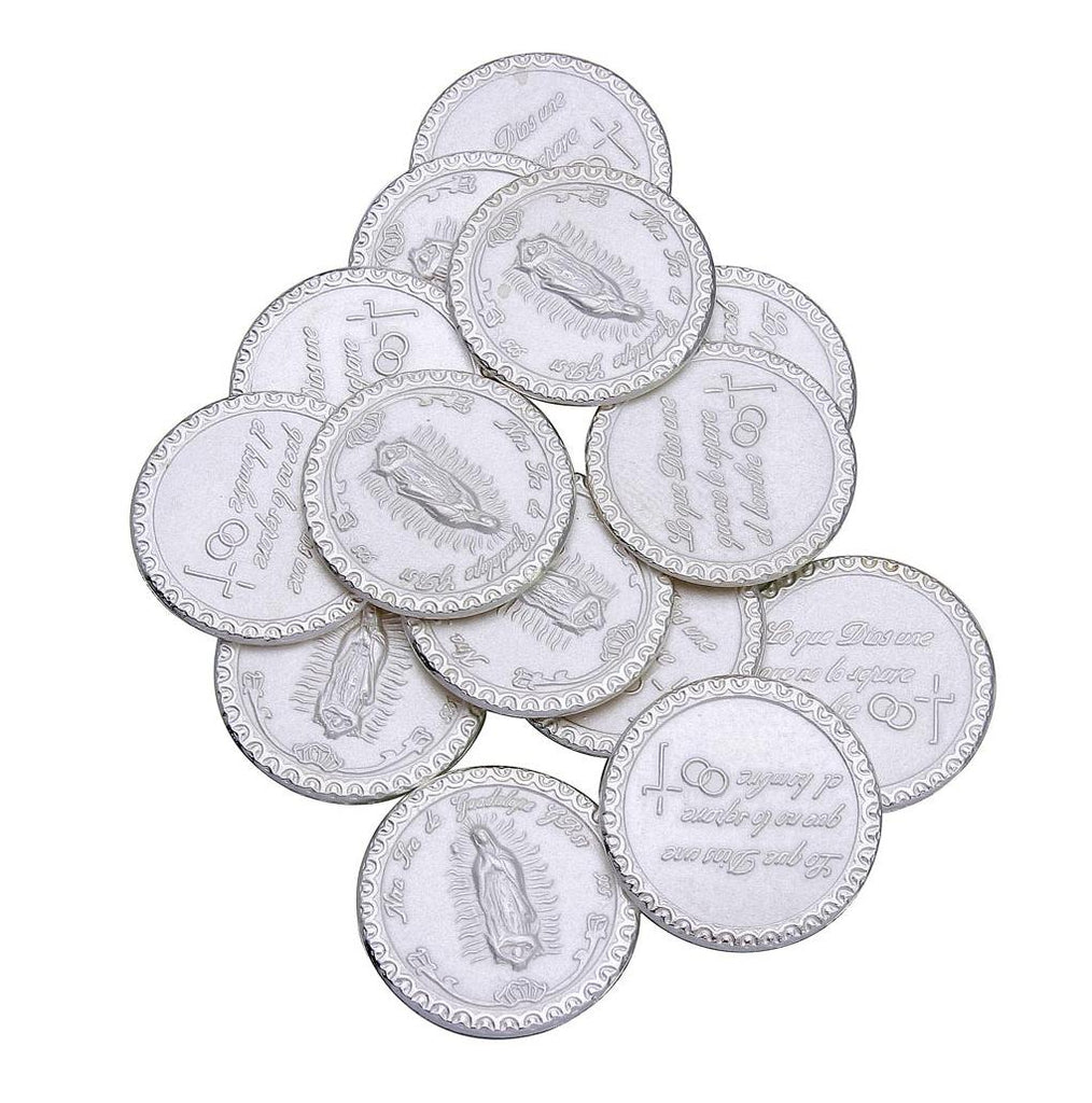 .925 Sterling Silver Lady Guadalupe 13 Wedding Coins