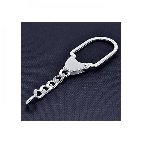 .925 Sterling Silver Dangling Customizable Keychain