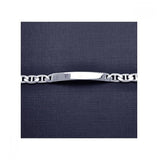 .925 Sterling Silver Marina Id Bracelet, <b>size: 7</b>