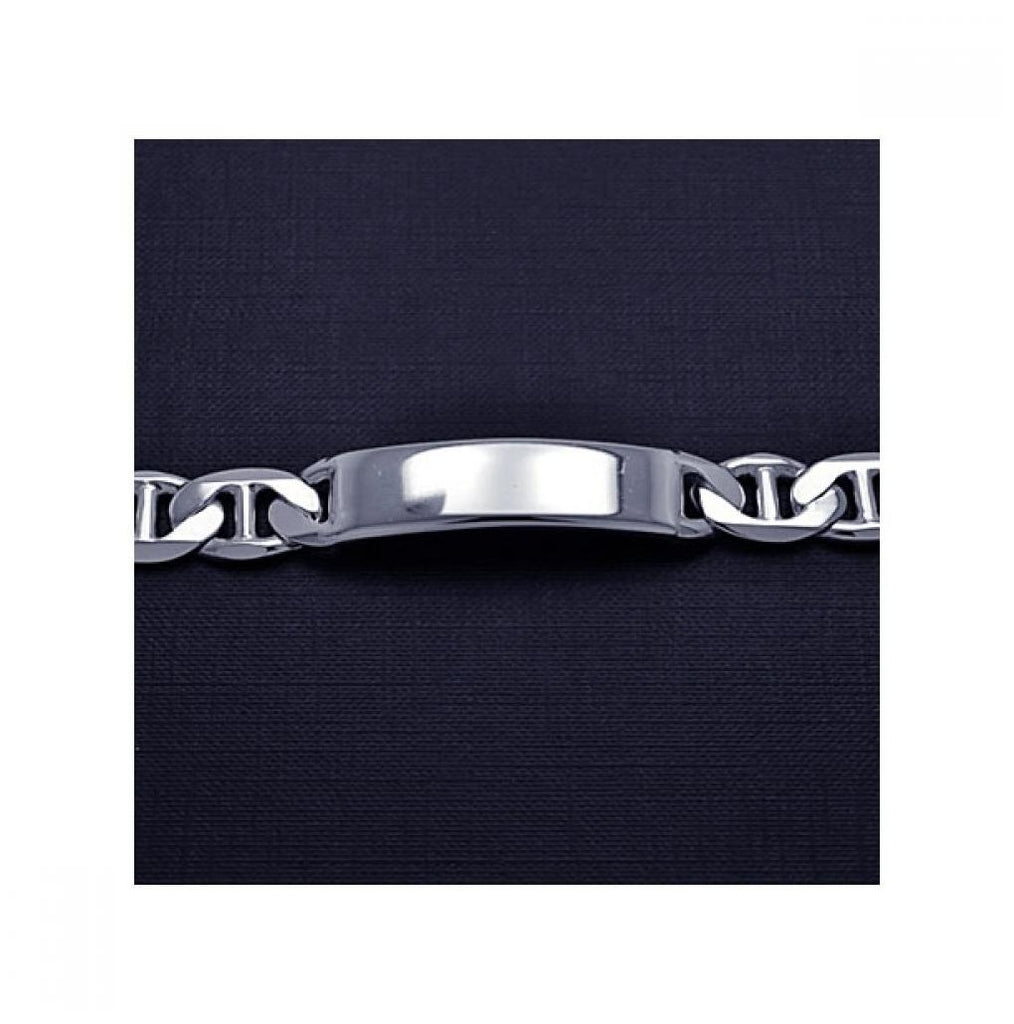 .925 Sterling Silver Marina Id Bracelet Engravable Marina-id-300, <b>size: 8</b>