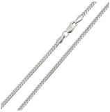 .925 Sterling Silver Rhodium Plated Miami Curb Chain Link 6.1mm, <b>size: 22</b>