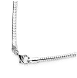 .925 Sterling Silver High Polished Round Omega Chains 2mm, <b>size: 16</b>