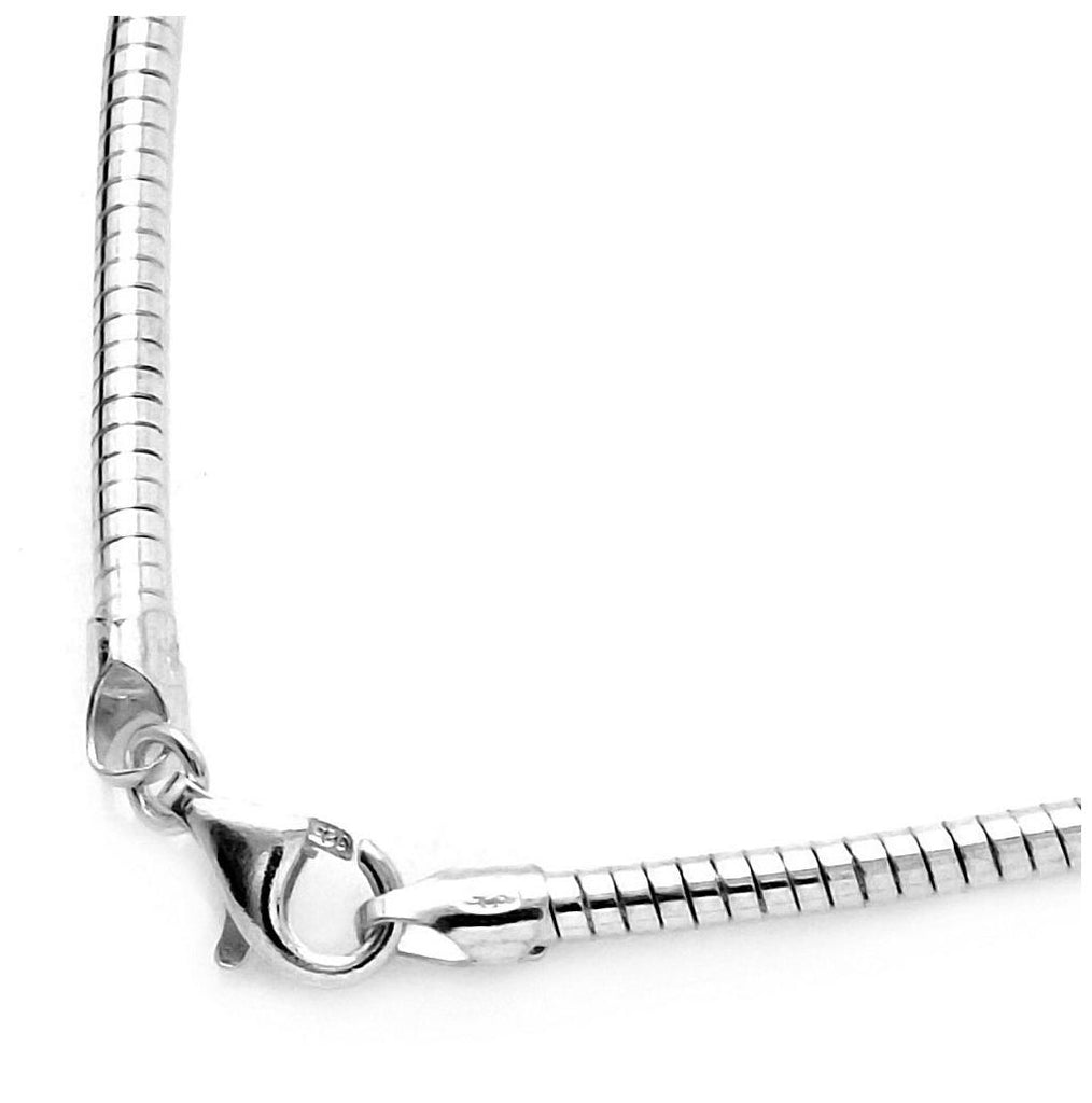 .925 Sterling Silver High Polished Round Omega Chains 3.3mm, <b>size: 16</b>