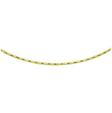 .925 Sterling Silver Gold Plated Dc Omega Box Chain, <b>size: 16</b>