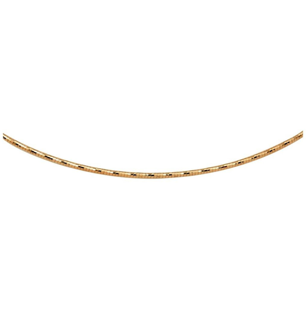 .925 Sterling Silver Rose Gold Plated Dc Omega Box Chain, <b>size: 16</b>