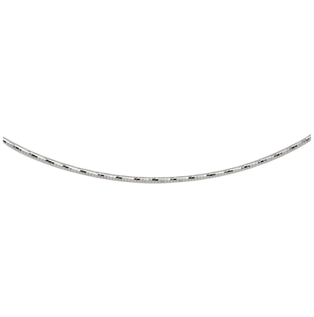 .925 Sterling Silver Rhodium Plated Dc Omega Box Chain, <b>size: 16</b>