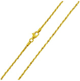 .925 Sterling Silver Gold Plated Rock Chain, <b>size: 16</b>