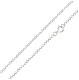 .925 Sterling Silver High Polished Round Rolo Chain 1.8mm, <b>size: 16</b>