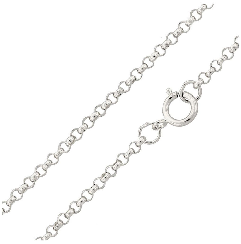 .925 Sterling Silver High Polished Round Rolo Chain 2.6mm, <b>size: 16</b>