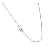 .925 Sterling Silver Snake Square Chain, <b>size: 16</b>