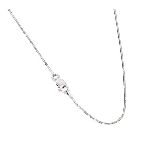 .925 Sterling Silver Snake Square Chain, <b>size: 16</b>