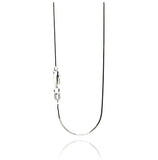.925 Sterling Silver Snake Square Chain, <b>size: 16</b>