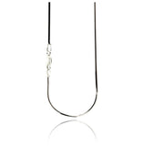 .925 Sterling Silver Snake Square Chain, <b>size: 16</b>