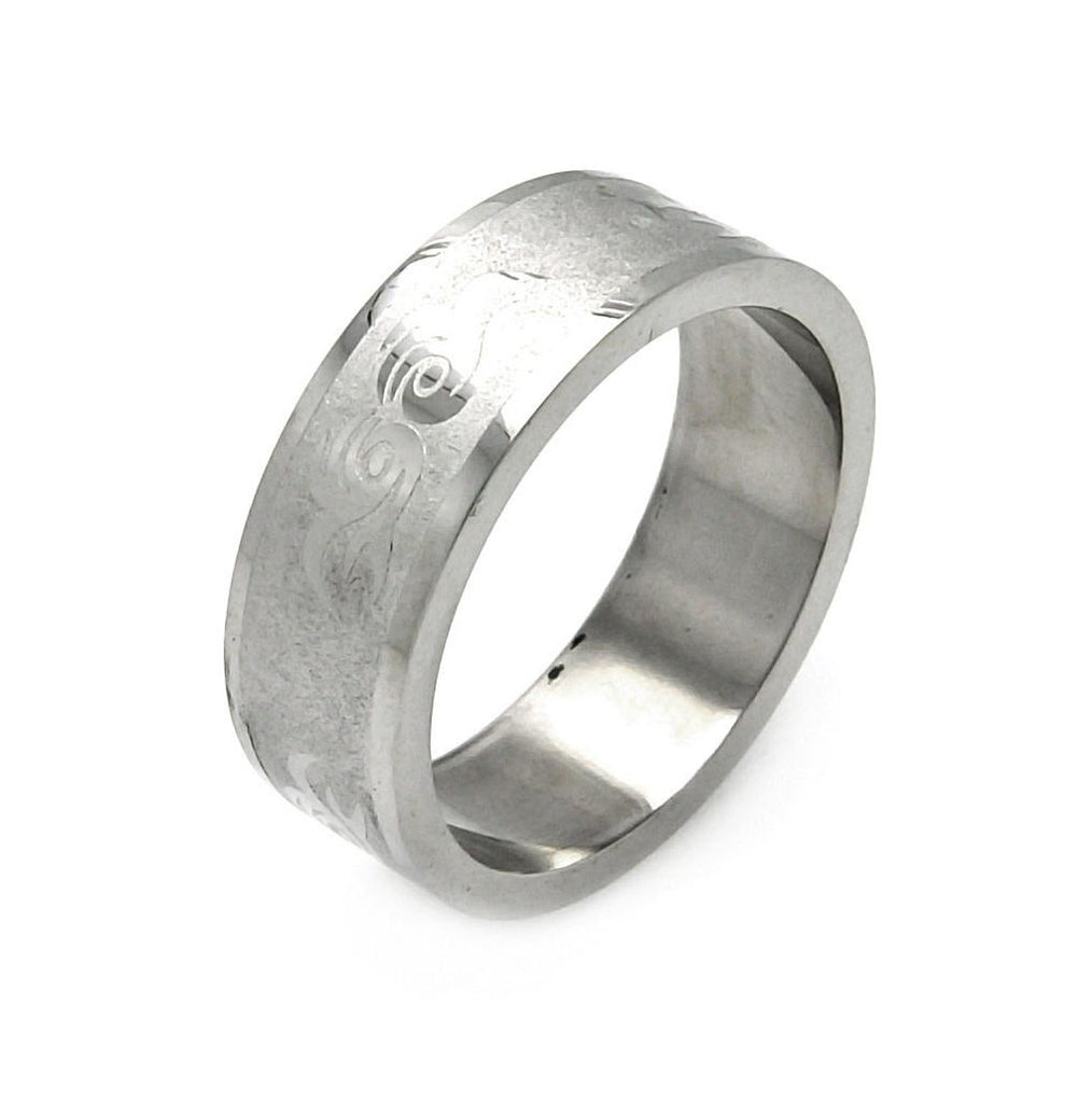 Men's Stainless Steel Eyes Design Ring, <b>size: 9</b>